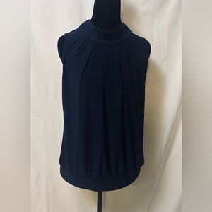 PerSeption Concept Navy Sleeveless Blouse